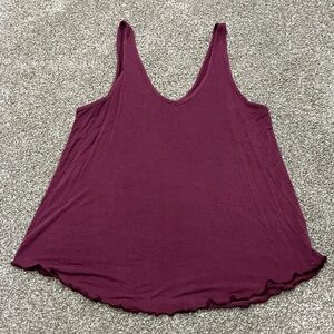 Women's AE Sleeveless Burgundy Top